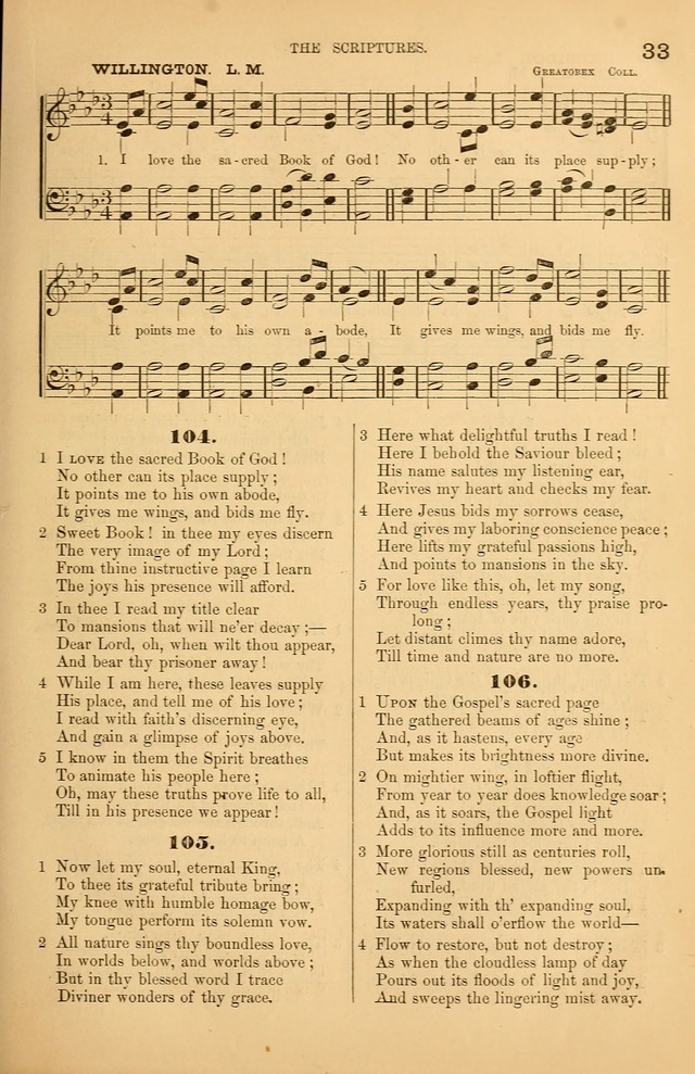 Songs of the Church: or, hymns and tunes for Christian worship page 33