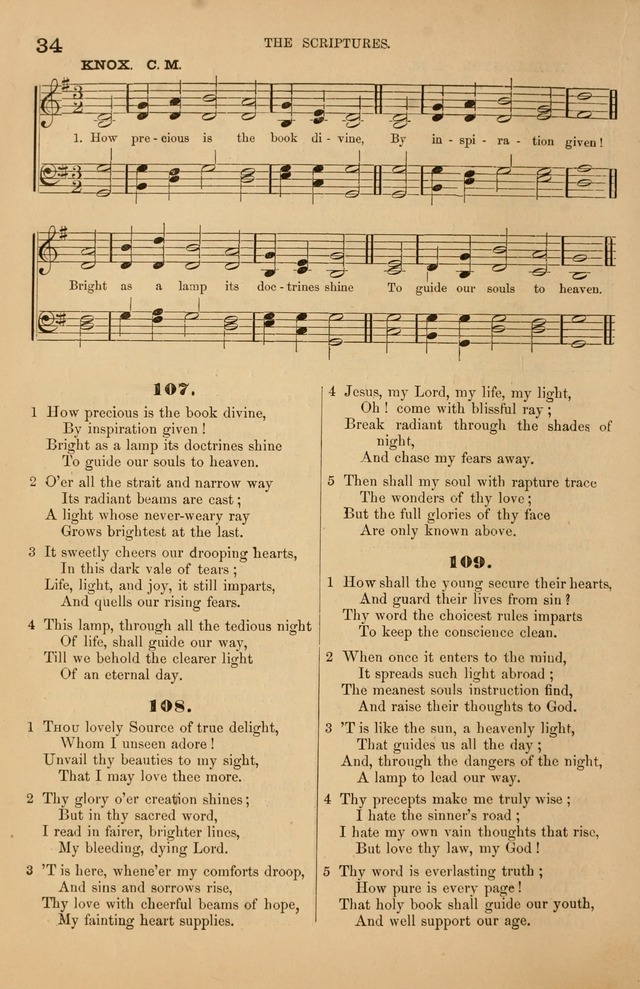 Songs of the Church: or, hymns and tunes for Christian worship page 34