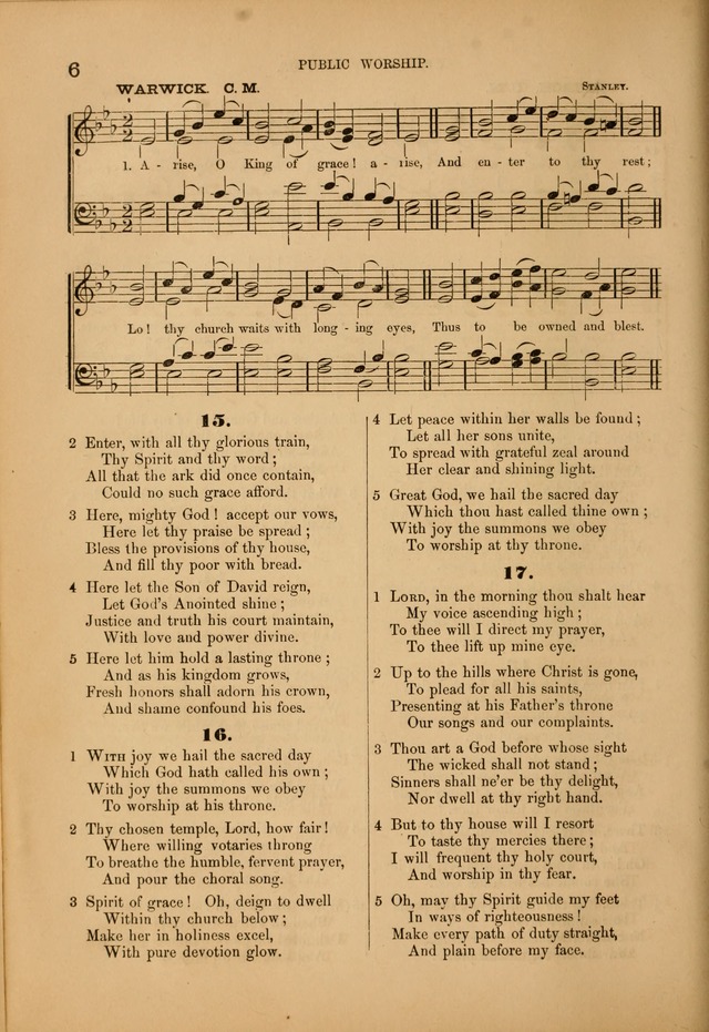 Songs of the Church: or, hymns and tunes for Christian worship page 6