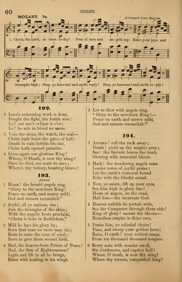 Songs of the Church: or, hymns and tunes for Christian worship page 60