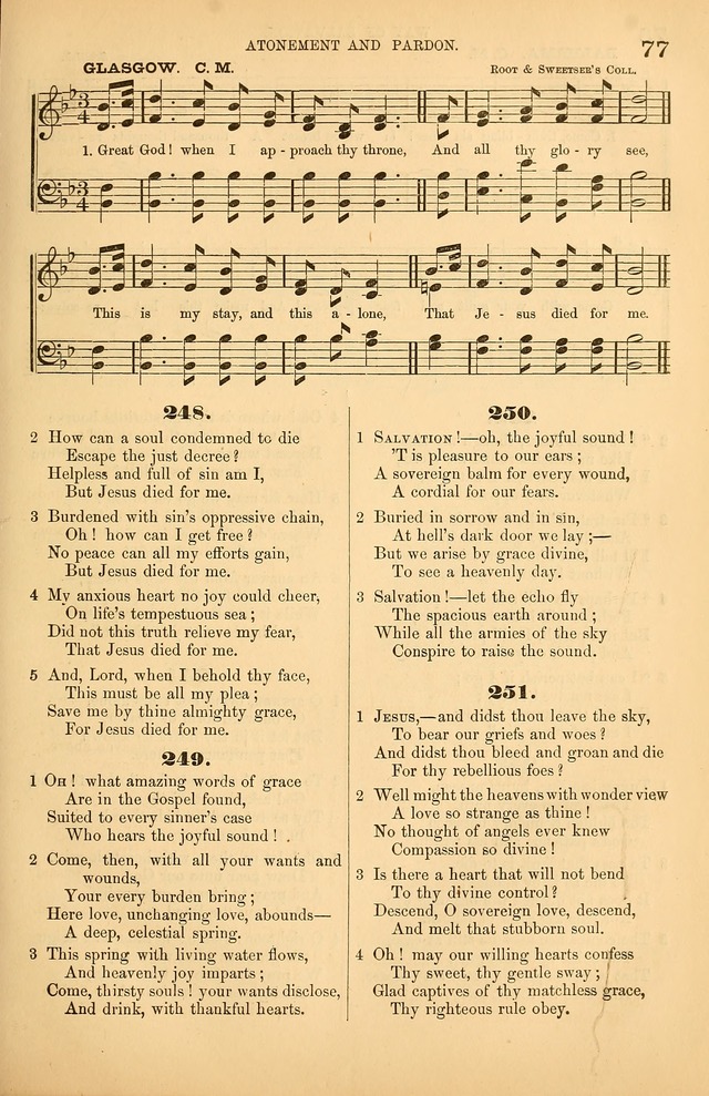 Songs of the Church: or, hymns and tunes for Christian worship page 77