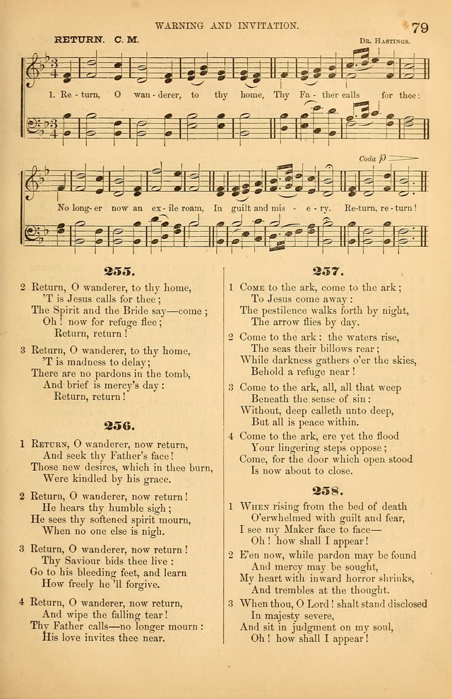 Songs of the Church: or, hymns and tunes for Christian worship page 79