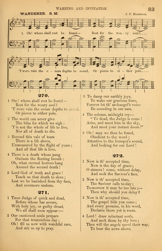 Songs of the Church: or, hymns and tunes for Christian worship page 83
