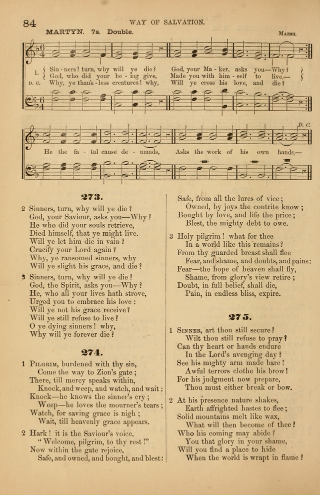 Songs of the Church: or, hymns and tunes for Christian worship page 84