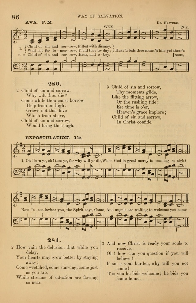 Songs of the Church: or, hymns and tunes for Christian worship page 86