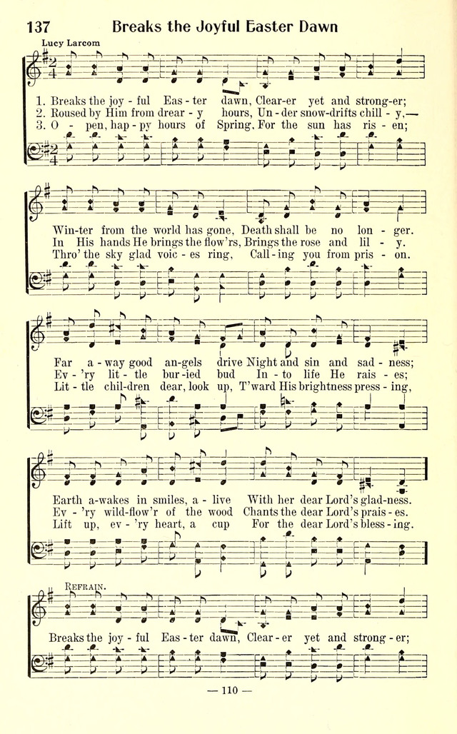 Songs of Cheer for Children page 110