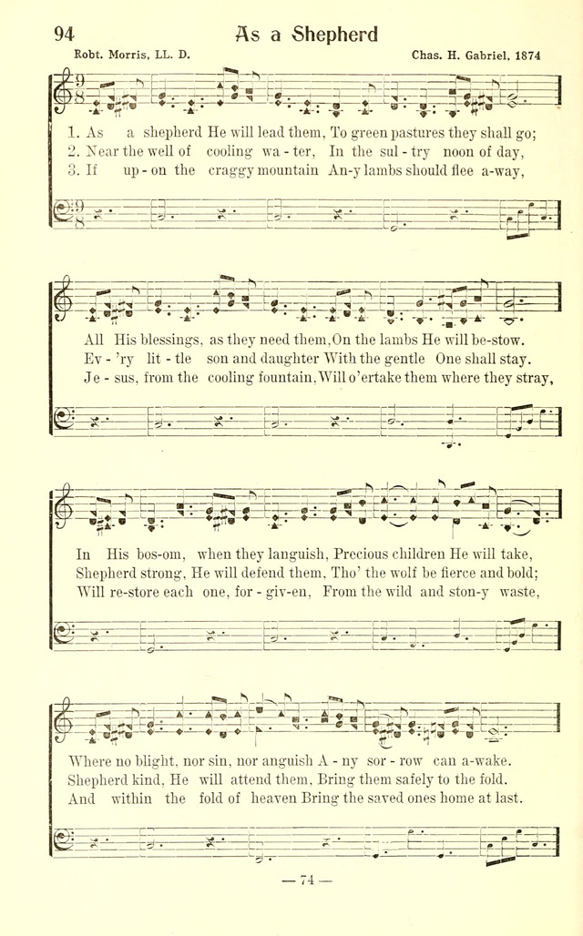 Songs of Cheer for Children page 74