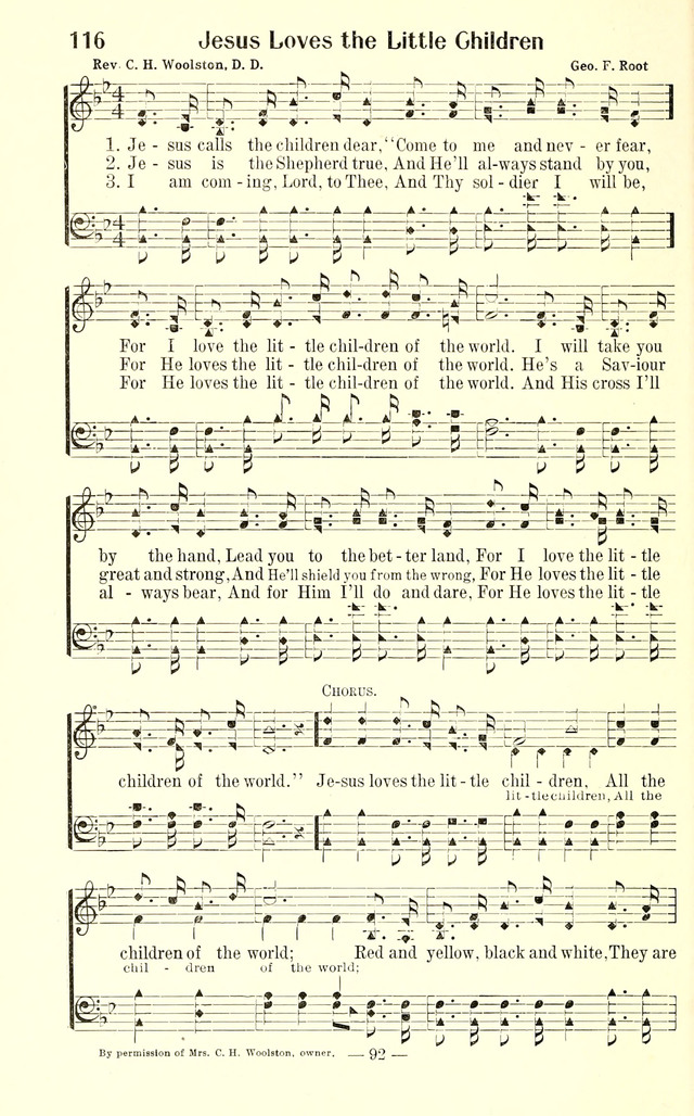 Songs of Cheer for Children page 92