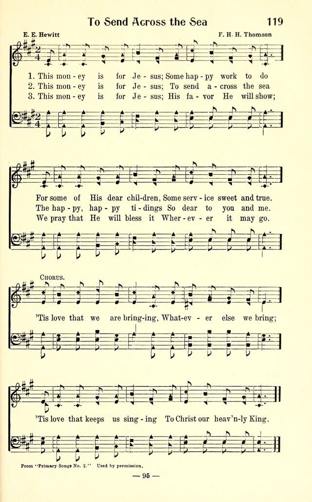 Songs of Cheer for Children page 95