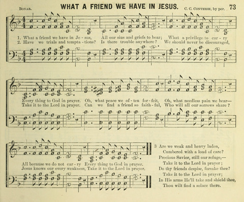 Songs of Gratitude: a cluster of new melodies for Sunday schools and worshiping assemblies page 73