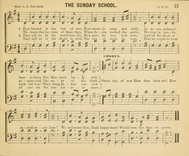 Songs of Glory No. 2: a collection of beautiful songs for Sunday Schools and the Family Circle page 13