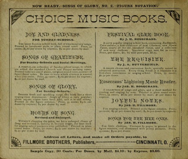 Songs of Glory No. 2: a collection of beautiful songs for Sunday Schools and the Family Circle page 134