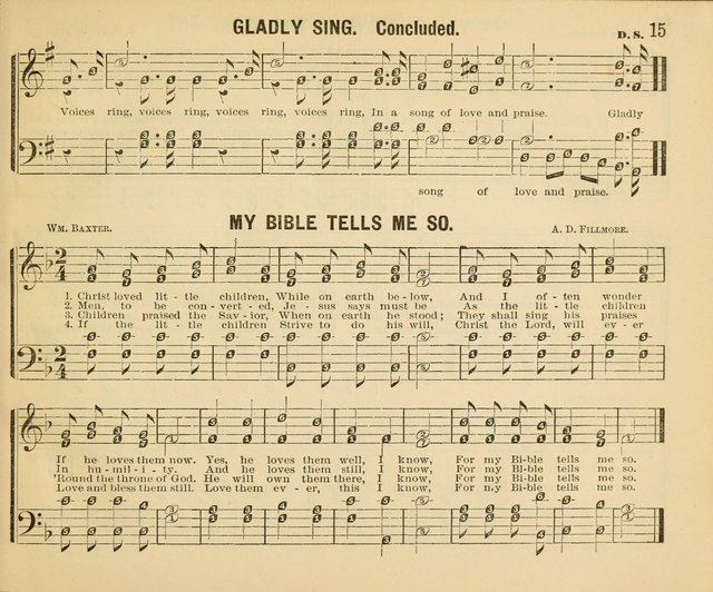 Songs of Glory No. 2: a collection of beautiful songs for Sunday Schools and the Family Circle page 15