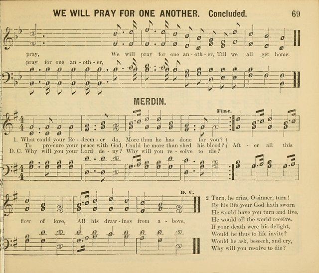 Songs of Glory No. 2: a collection of beautiful songs for Sunday Schools and the Family Circle page 71