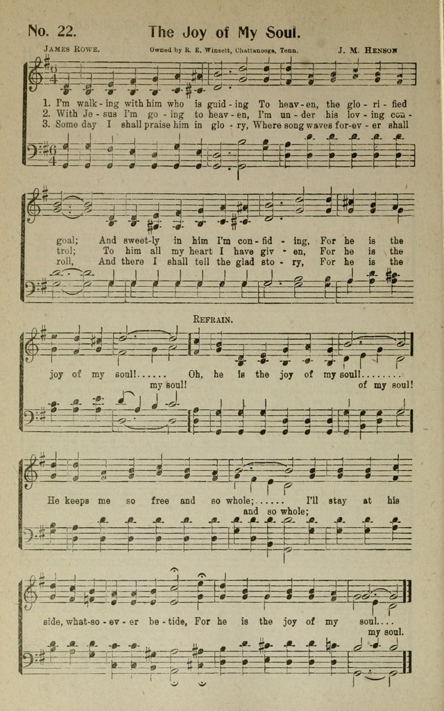 Songs of Grace and Glory: A New and Inspiring Selection of Sacred Songs for Evangelical Use and General Worship page 27