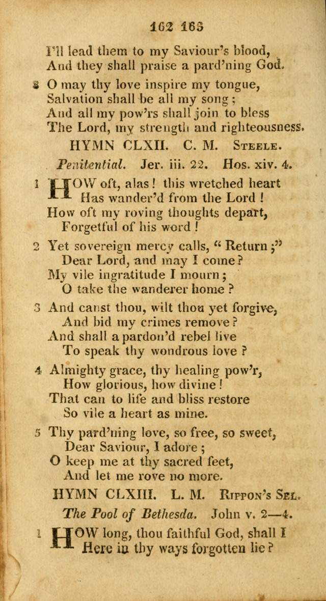 A Selection of Hymns for the use of social religious meetings, and for private devotions 2d ed. page 113