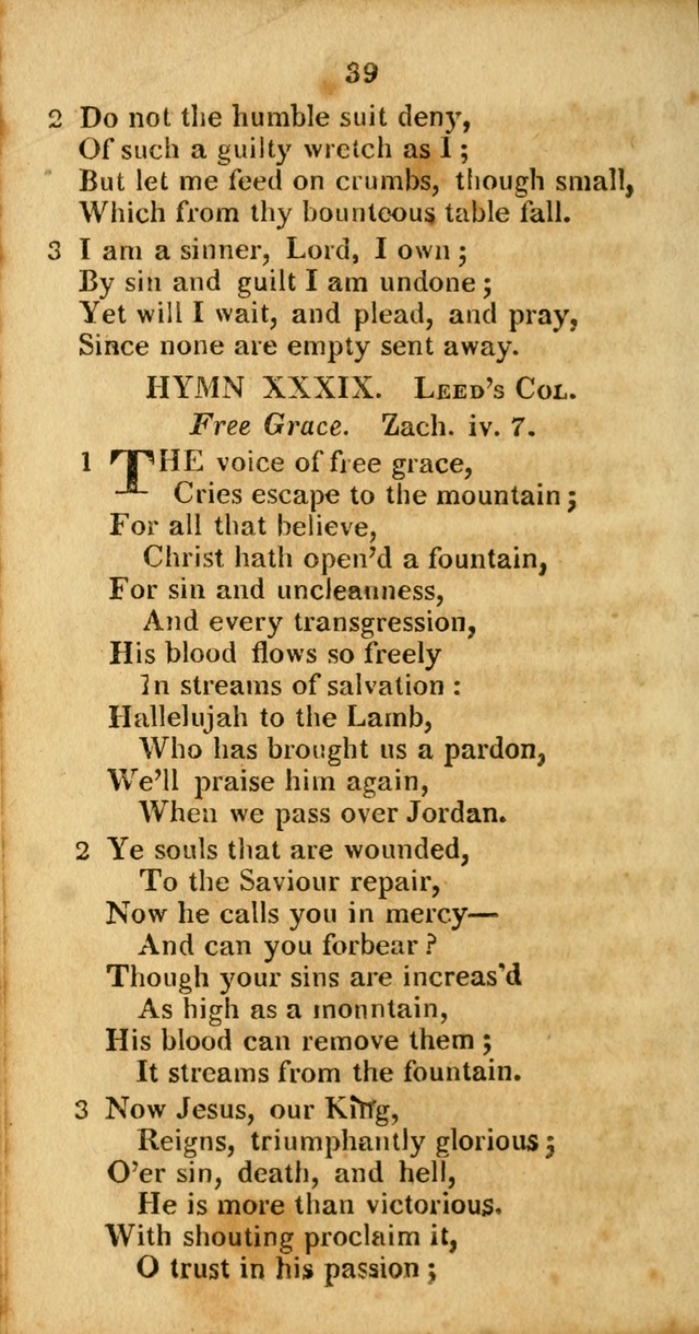 A Selection of Hymns for the use of social religious meetings, and for private devotions 2d ed. page 31