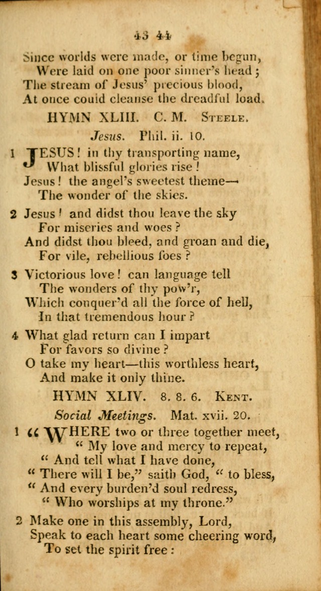 A Selection of Hymns for the use of social religious meetings, and for private devotions 2d ed. page 34