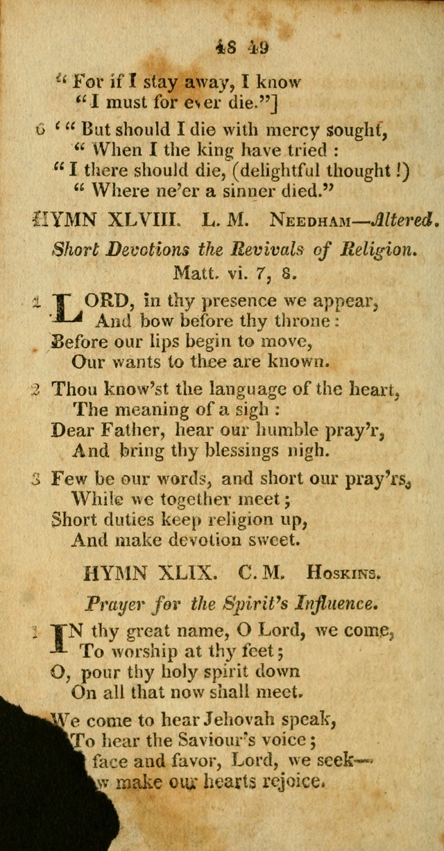 A Selection of Hymns for the use of social religious meetings, and for private devotions 2d ed. page 37