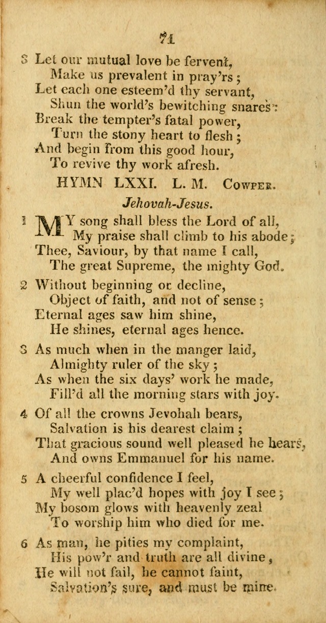 A Selection of Hymns for the use of social religious meetings, and for private devotions 2d ed. page 53