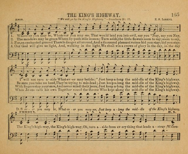 Songs of the Kingdom: a choice collection of songs and hymns for the Sunday school and other social services page 165