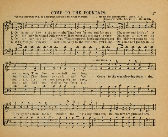 Songs of the Kingdom: a choice collection of songs and hymns for the Sunday school and other social services page 17