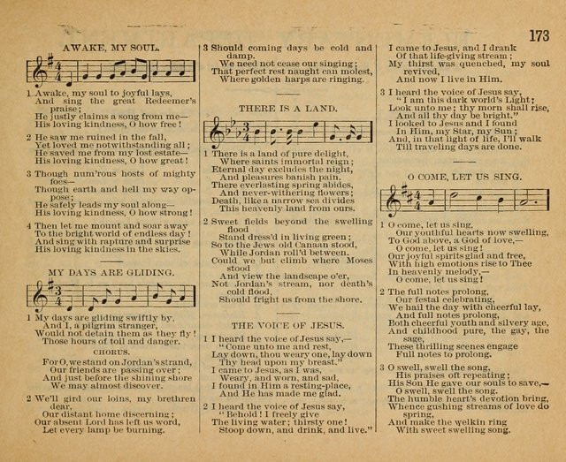 Songs of the Kingdom: a choice collection of songs and hymns for the Sunday school and other social services page 173