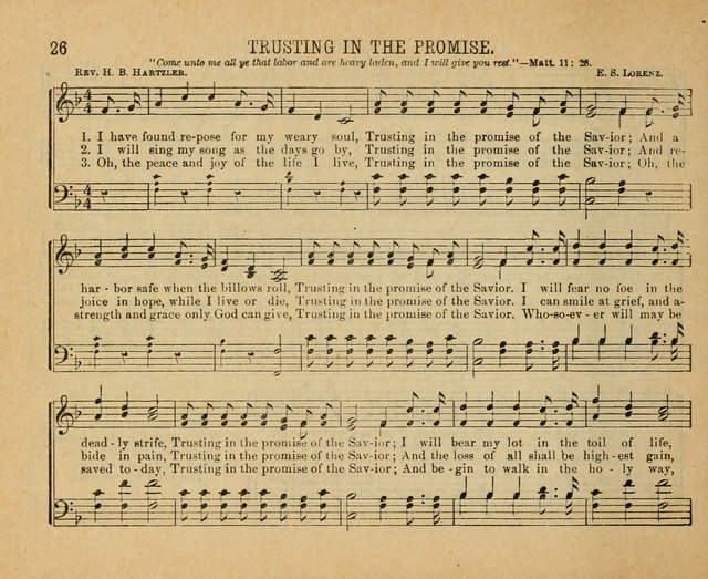 Songs of the Kingdom: a choice collection of songs and hymns for the Sunday school and other social services page 26