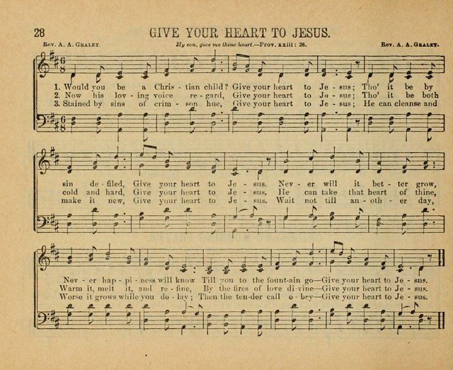 Songs of the Kingdom: a choice collection of songs and hymns for the Sunday school and other social services page 28