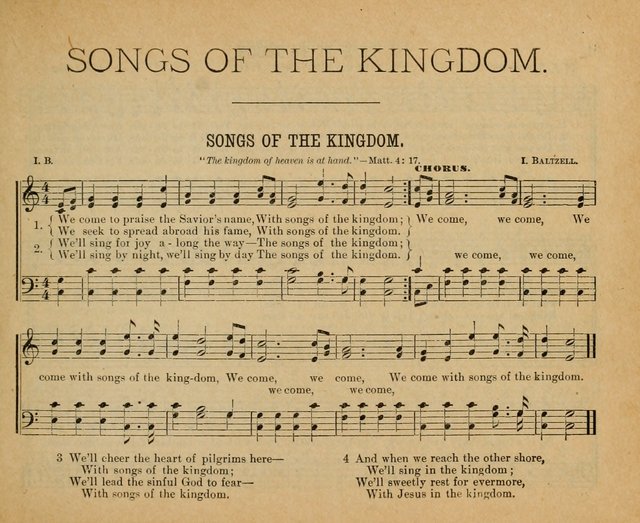 Songs of the Kingdom: a choice collection of songs and hymns for the Sunday school and other social services page 3