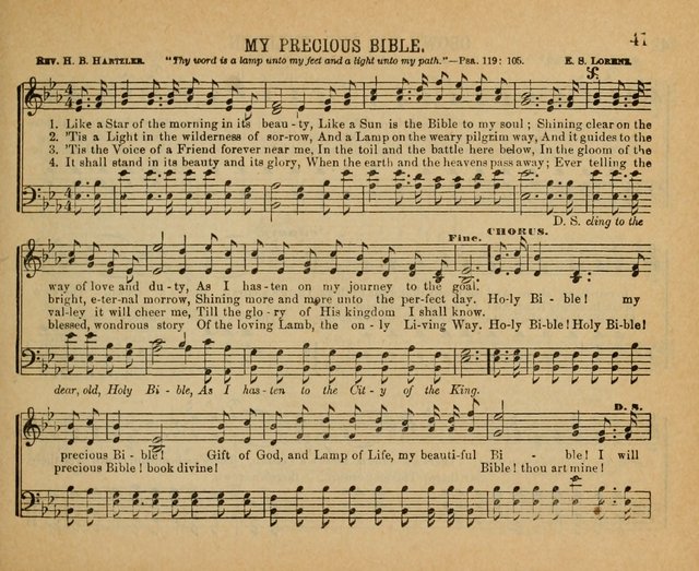 Songs of the Kingdom: a choice collection of songs and hymns for the Sunday school and other social services page 41