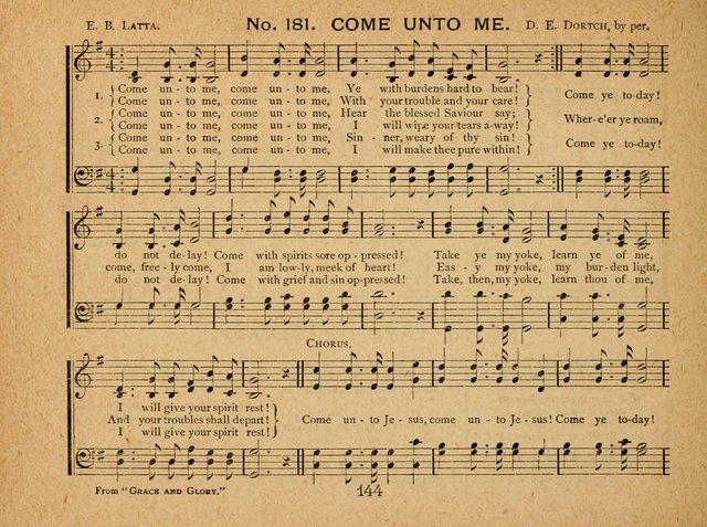 Songs of Love and Praise: for Sabbath-Schools, Prayer-Meetings, and Family Circle page 144