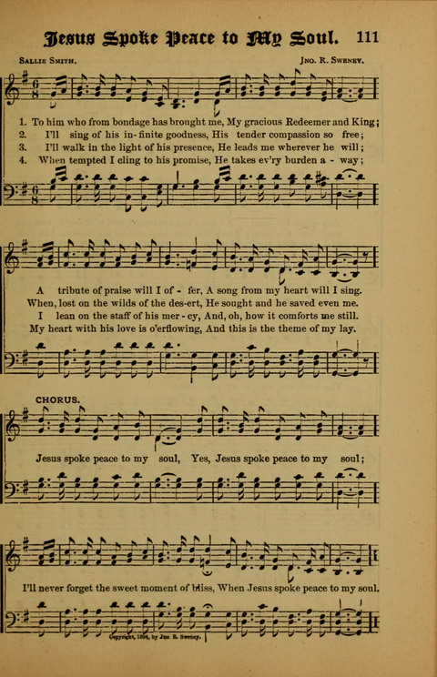 Songs of Love and Praise: for use in meetings & Christian worship & work page 111