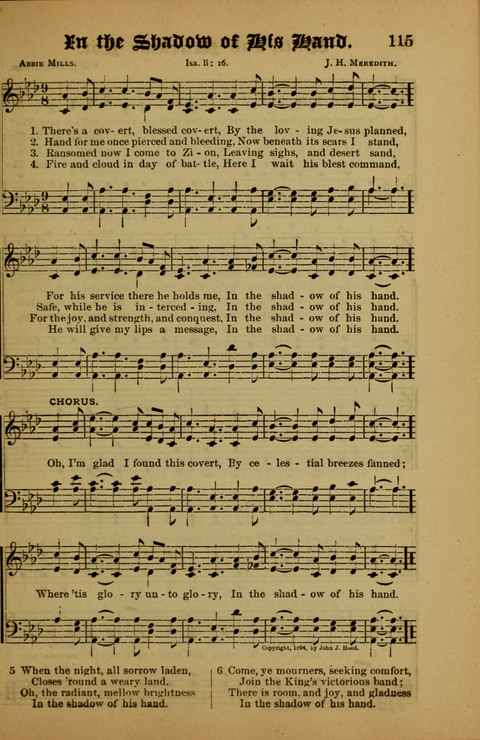 Songs of Love and Praise: for use in meetings & Christian worship & work page 115