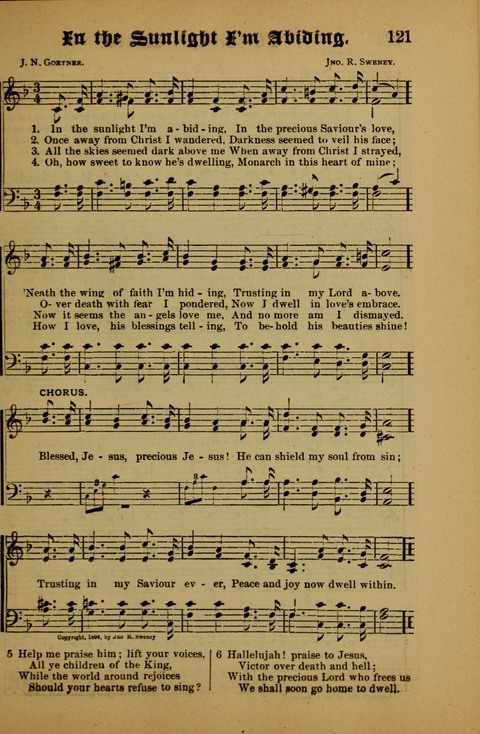 Songs of Love and Praise: for use in meetings & Christian worship & work page 121