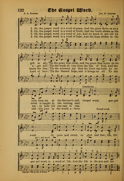 Songs of Love and Praise: for use in meetings & Christian worship & work page 122