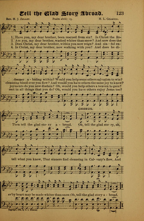 Songs of Love and Praise: for use in meetings & Christian worship & work page 123