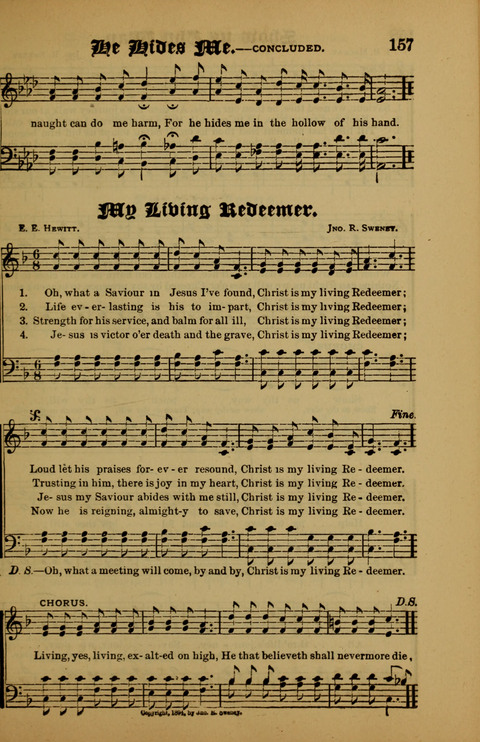 Songs of Love and Praise: for use in meetings & Christian worship & work page 157