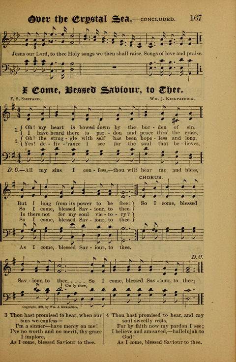Songs of Love and Praise: for use in meetings & Christian worship & work page 167