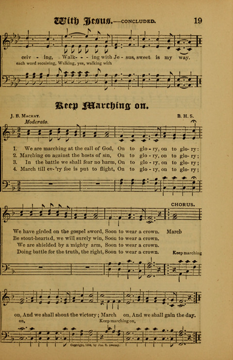 Songs of Love and Praise: for use in meetings & Christian worship & work page 19