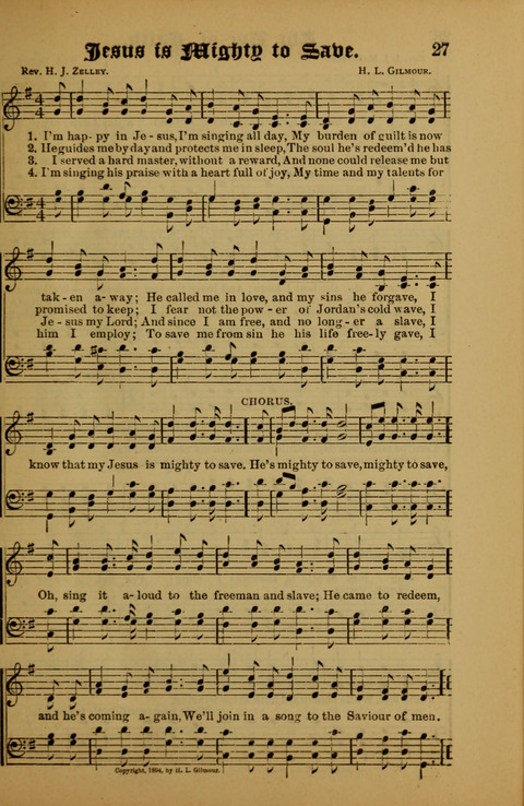 Songs of Love and Praise: for use in meetings & Christian worship & work page 27