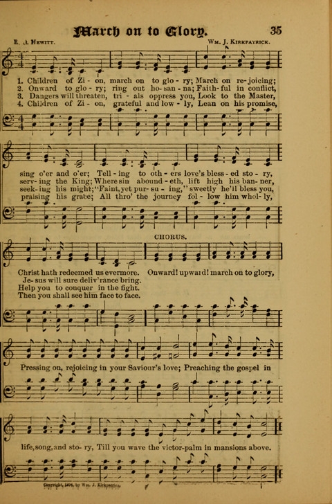 Songs of Love and Praise: for use in meetings & Christian worship & work page 35