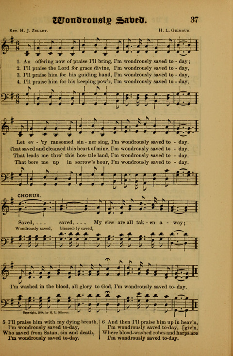 Songs of Love and Praise: for use in meetings & Christian worship & work page 37