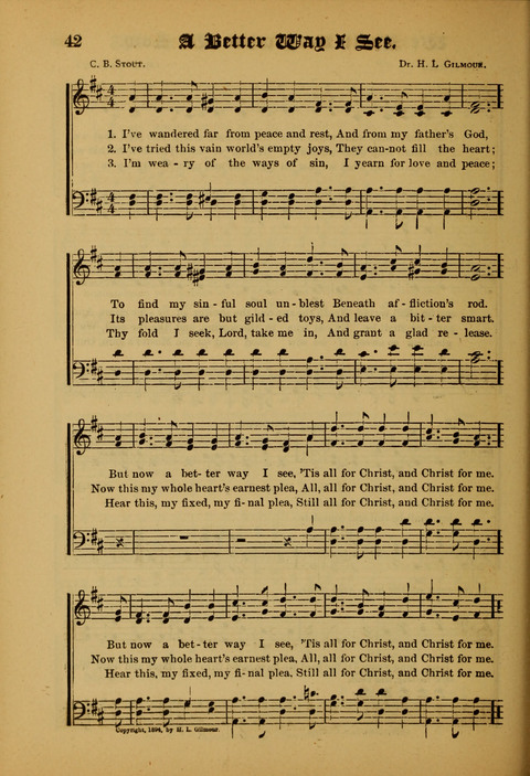 Songs of Love and Praise: for use in meetings & Christian worship & work page 42