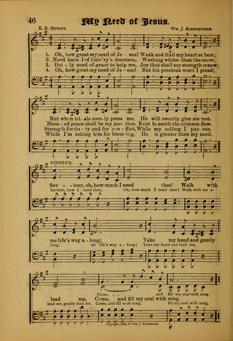 Songs of Love and Praise: for use in meetings & Christian worship & work page 46