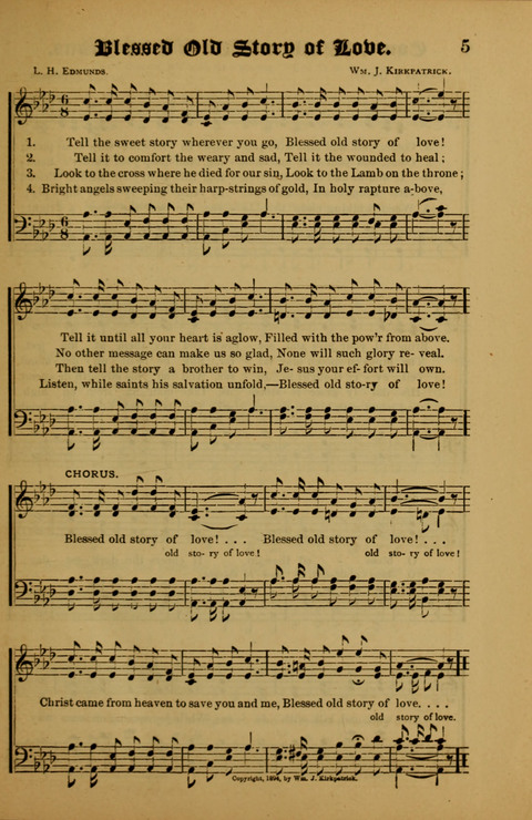 Songs of Love and Praise: for use in meetings & Christian worship & work page 5