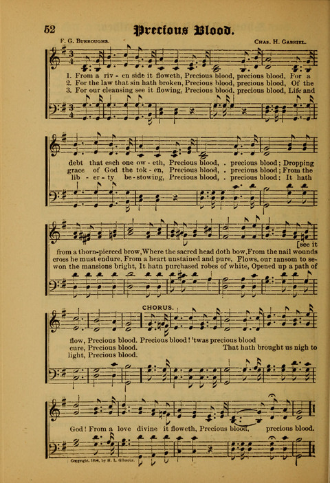 Songs of Love and Praise: for use in meetings & Christian worship & work page 52