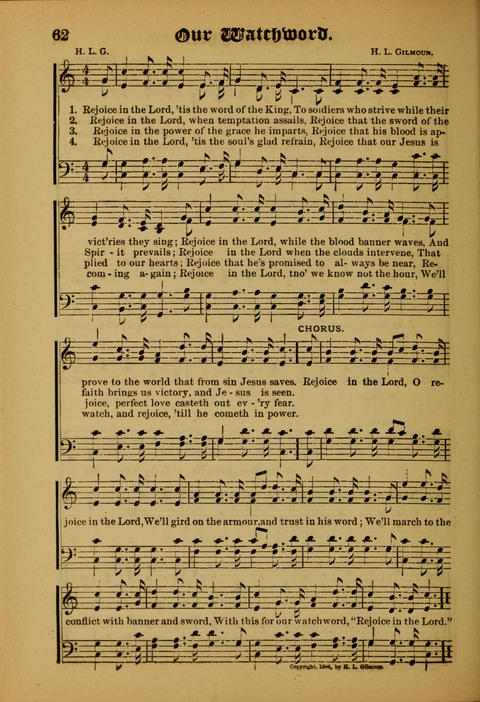 Songs of Love and Praise: for use in meetings & Christian worship & work page 62