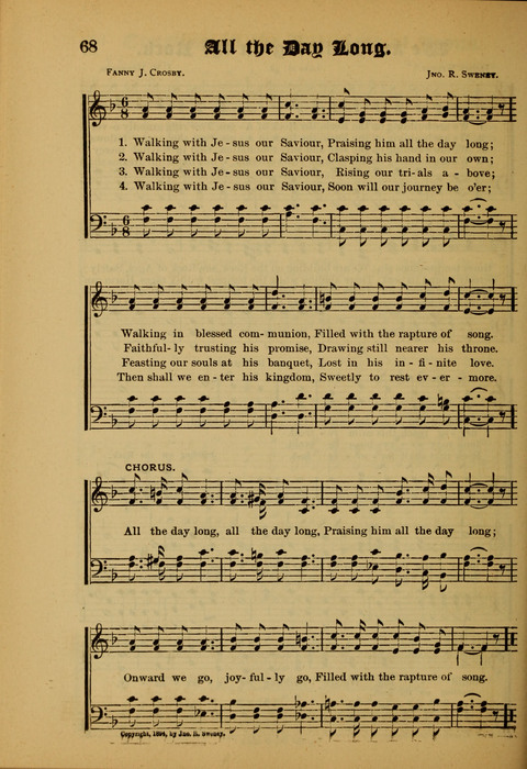 Songs of Love and Praise: for use in meetings & Christian worship & work page 68