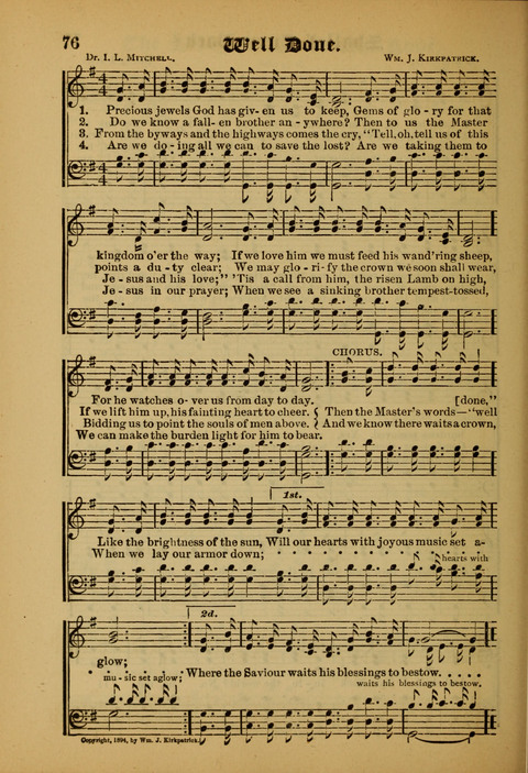 Songs of Love and Praise: for use in meetings & Christian worship & work page 76